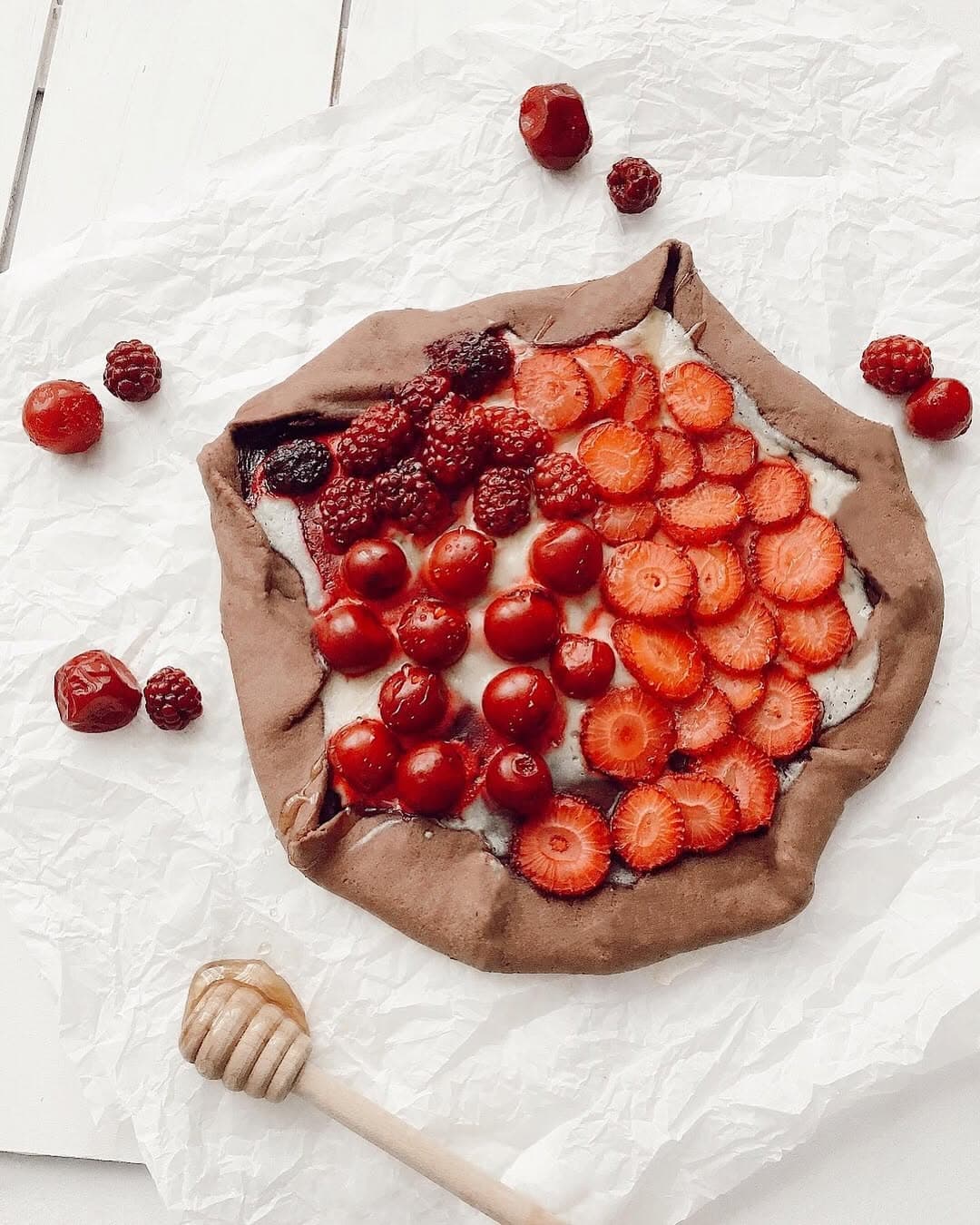 Kırmızı Meyveli Galette