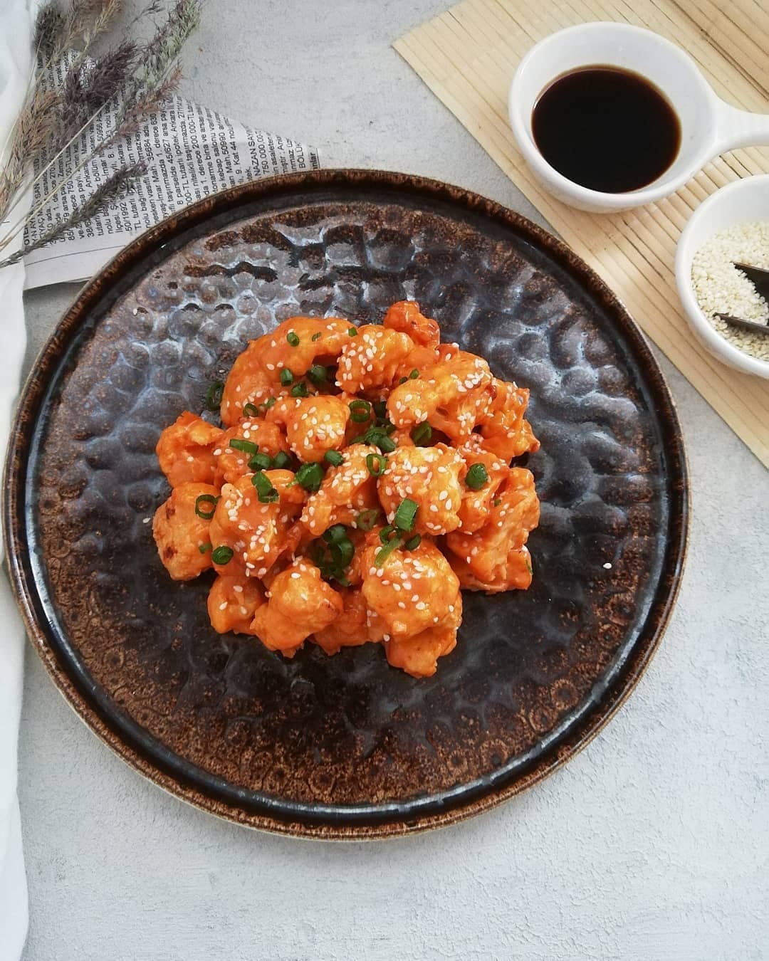 Acılı Soslu Karnabahar