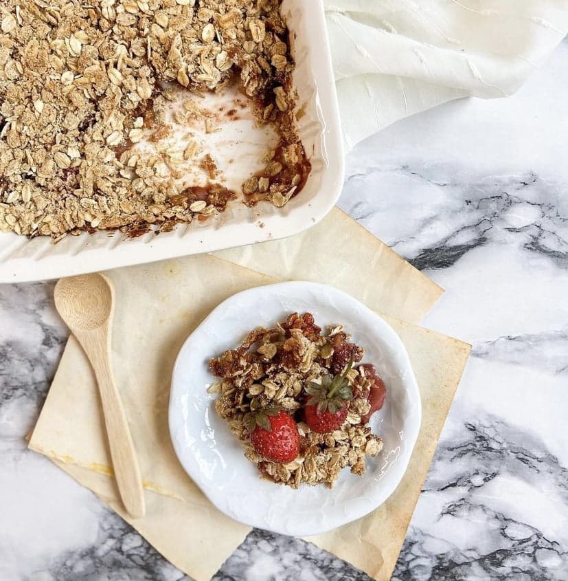 Çilekli Fit Crumble