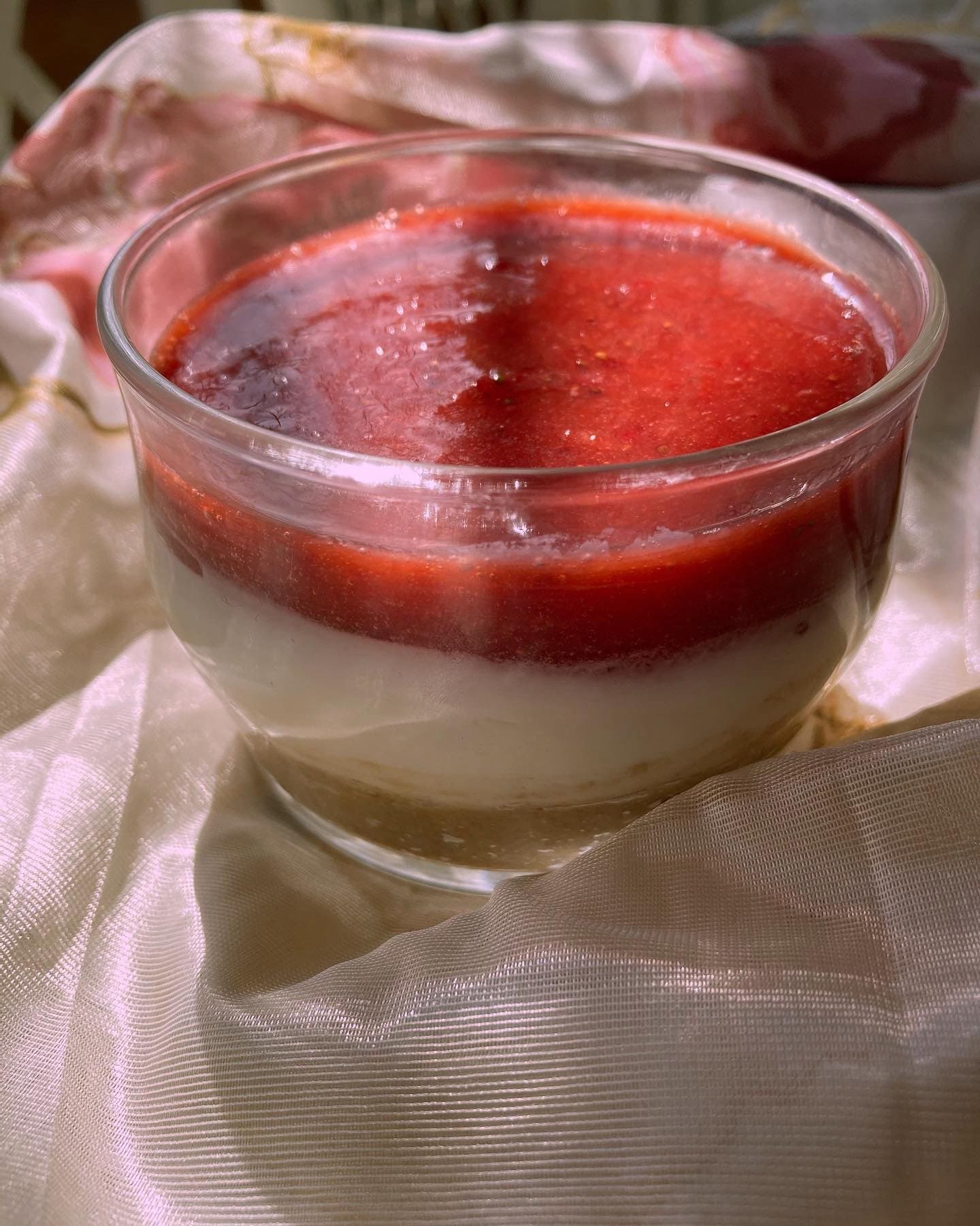 Fit Çilekli Cheesecake