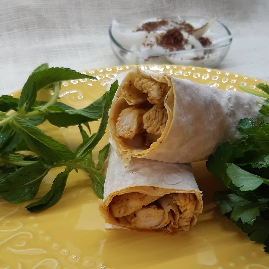 Evde Pratik Tavuk Dürüm