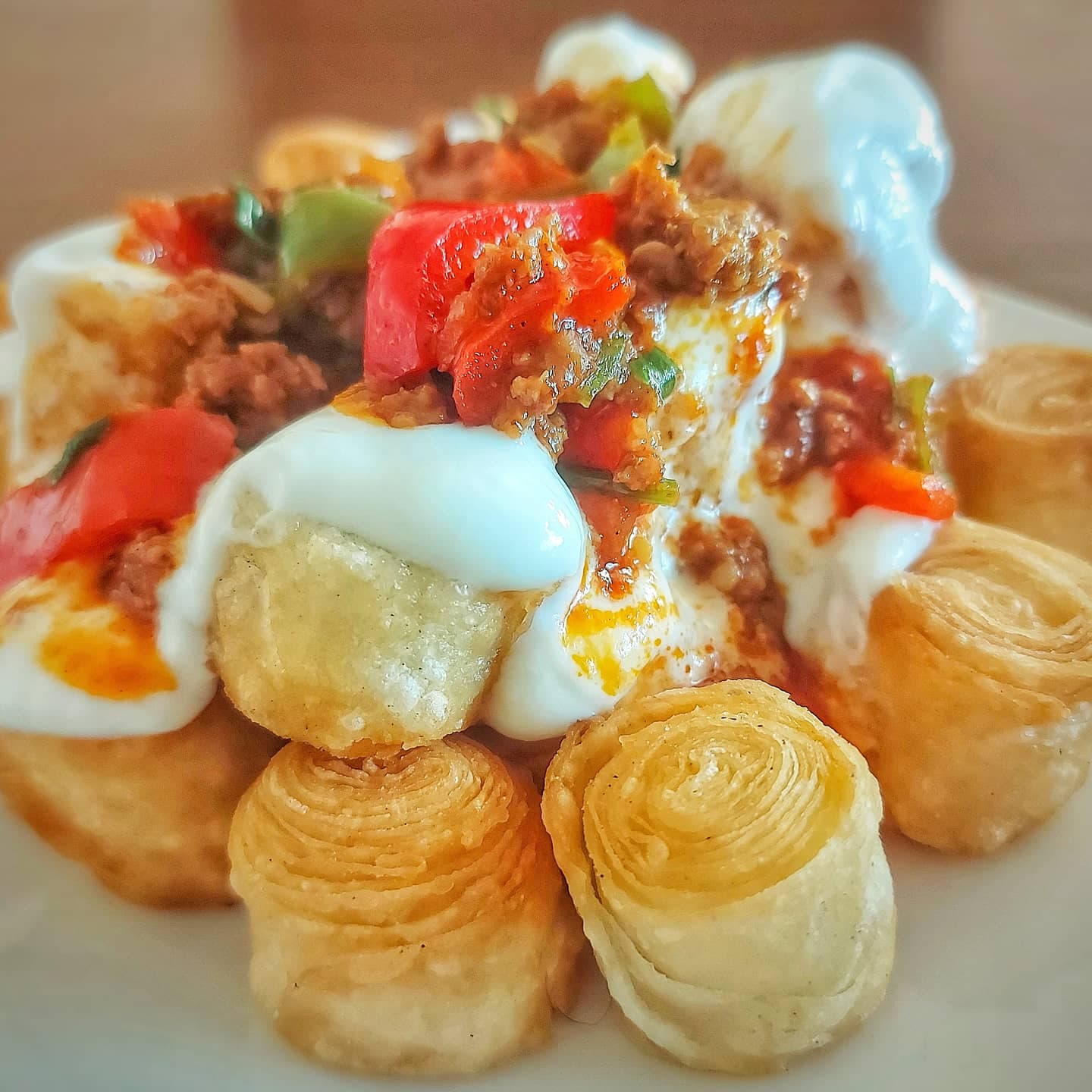 Kıymalı Yoğurtlu Çıtır Yufka