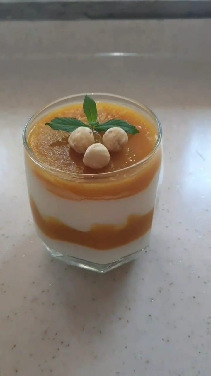 Şeftalili Muhallebili Yaz Tatlısı