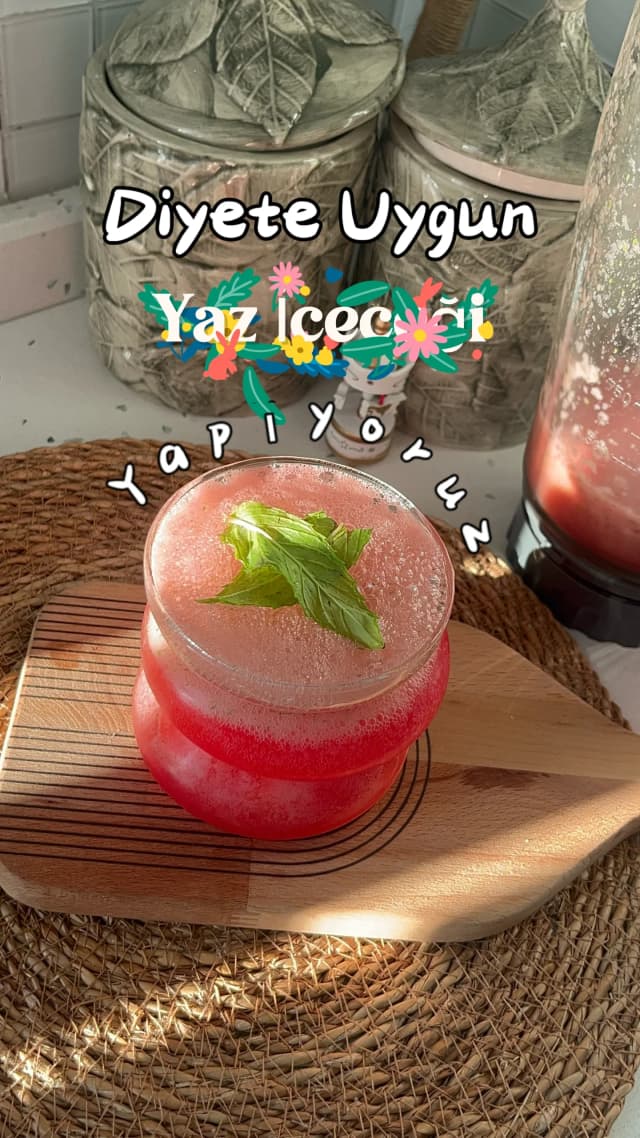 Diyette Tüketilebilecek Ferah Yaz İçeceği